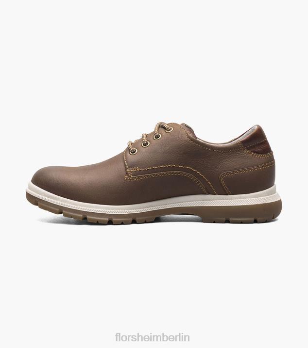 D280303 braunes Ch Schuhwerk Männer Florsheim Lookout Oxford mit schlichter Zehenpartie