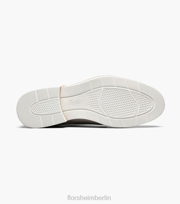 D280320 Sand Schuhwerk Männer Florsheim Highland-Canvas-Oxford mit glatter Zehenpartie