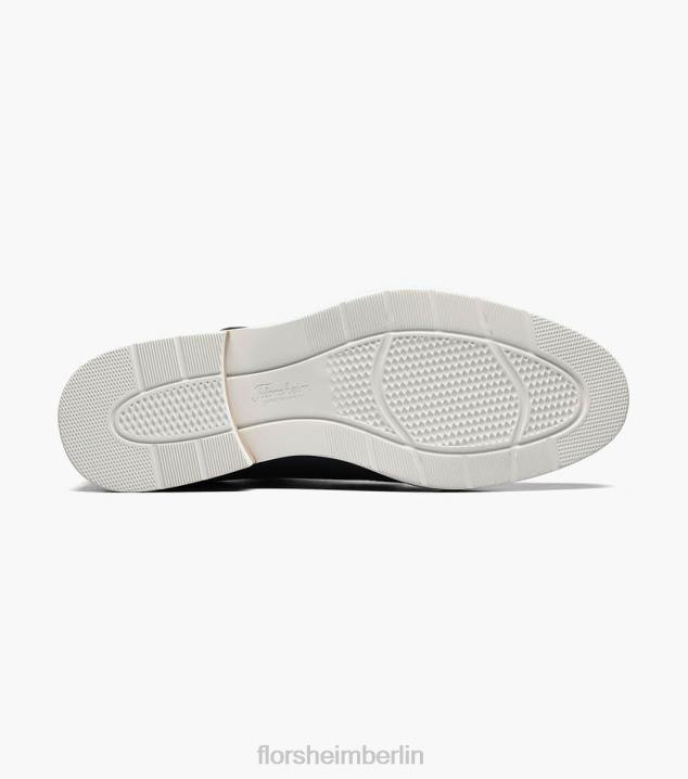 D280321 Marine Schuhwerk Männer Florsheim Highland-Canvas-Oxford mit glatter Zehenpartie