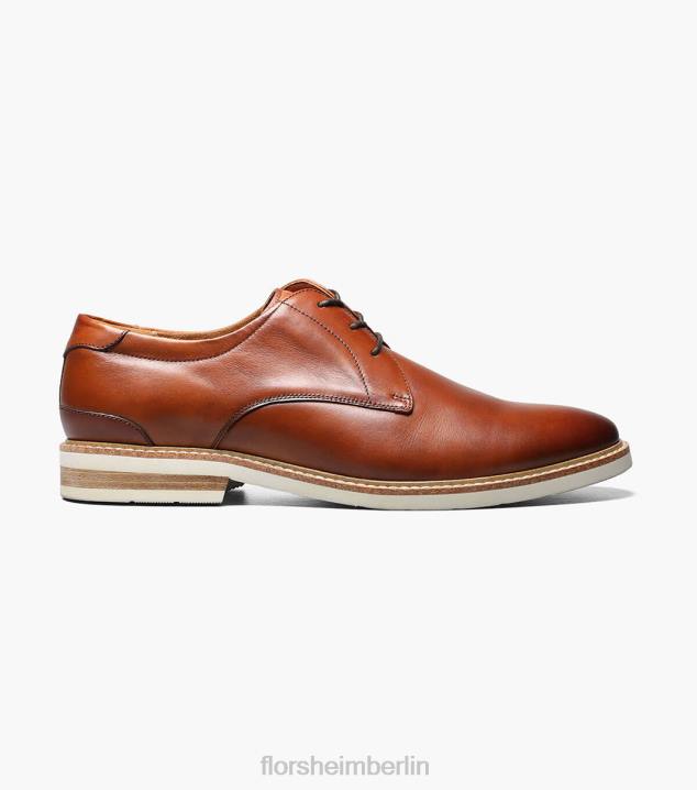 D280323 Cognac Schuhwerk Männer Florsheim Highland Plain Toe Oxford
