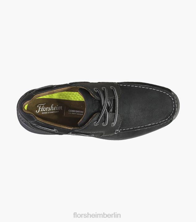D280356 schwarzes Ch Schuhwerk Männer Florsheim Great Lakes Moc Toe Oxford