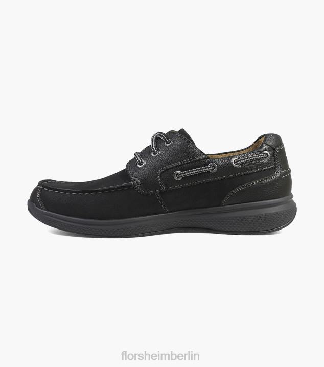 D280356 schwarzes Ch Schuhwerk Männer Florsheim Great Lakes Moc Toe Oxford