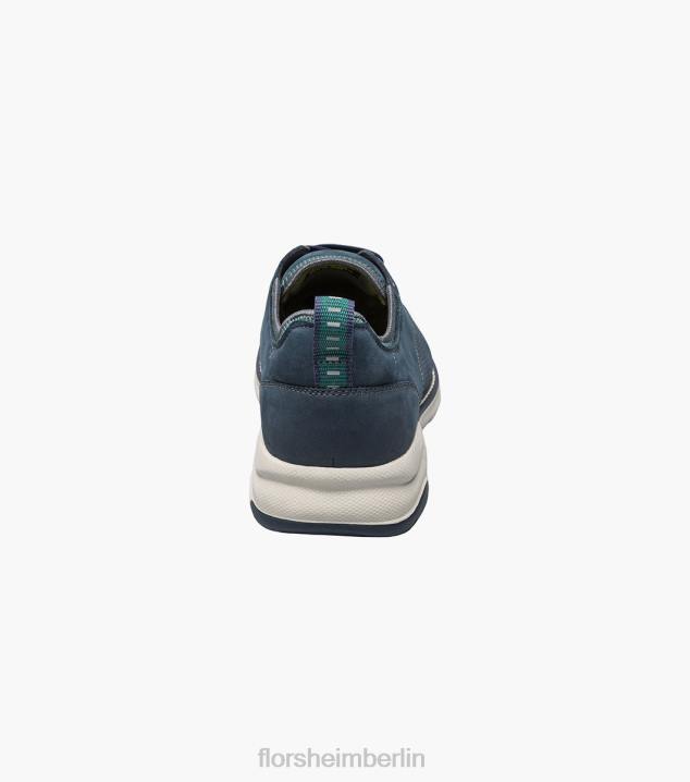 D28035 marineblaues Nubuk Schuhwerk Männer Florsheim Frenzi Perf Toe Oxford