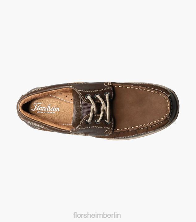 D280366 braun Schuhwerk Männer Florsheim Lakeside Moc Toe Oxford