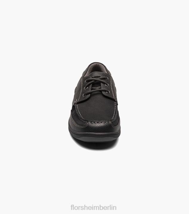 D280368 Schwarz Schuhwerk Männer Florsheim Lakeside Moc Toe Oxford