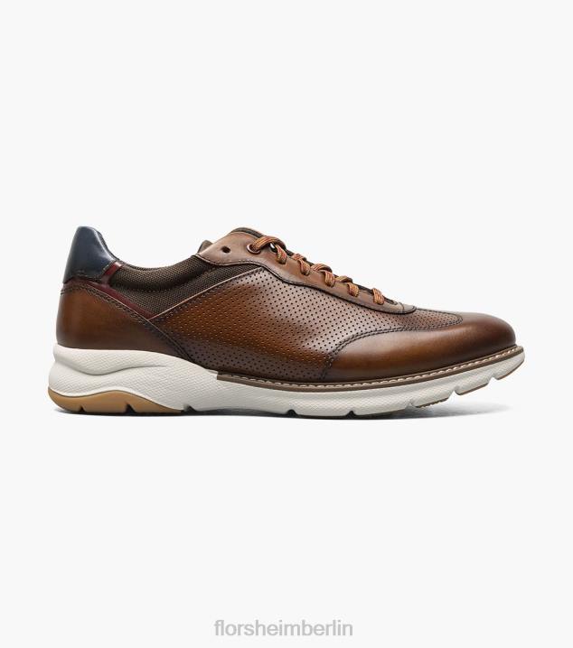 D28037 Cognac Schuhwerk Männer Florsheim Frenzi T-Toe Oxford