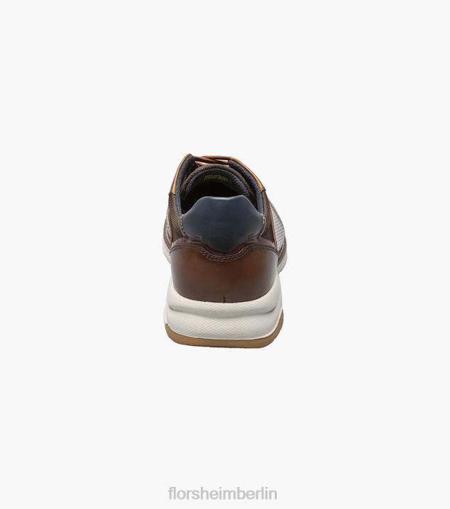 D28037 Cognac Schuhwerk Männer Florsheim Frenzi T-Toe Oxford