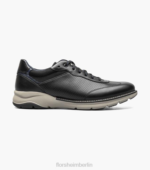 D28038 Schwarz Schuhwerk Männer Florsheim Frenzi T-Toe Oxford