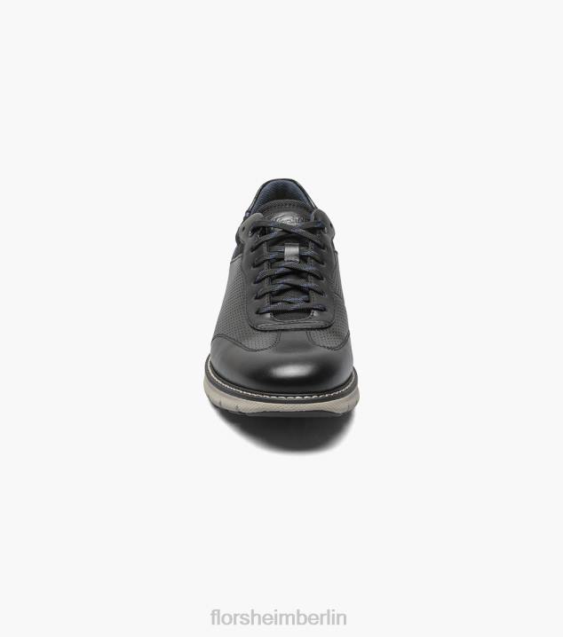 D28038 Schwarz Schuhwerk Männer Florsheim Frenzi T-Toe Oxford