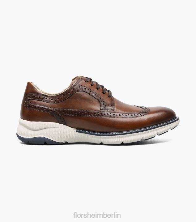 D28039 Cognac-Multi Schuhwerk Männer Florsheim Frenzi Wingtip Oxford
