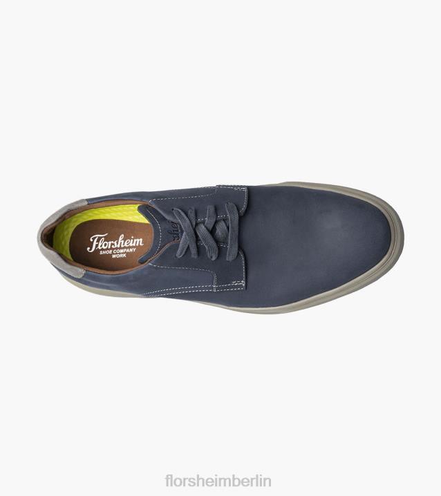 D280402 Marine Schuhwerk Männer Florsheim Hochwertiges Oxford-Gewebe mit Stahlkappe und einfacher Zehenpartie