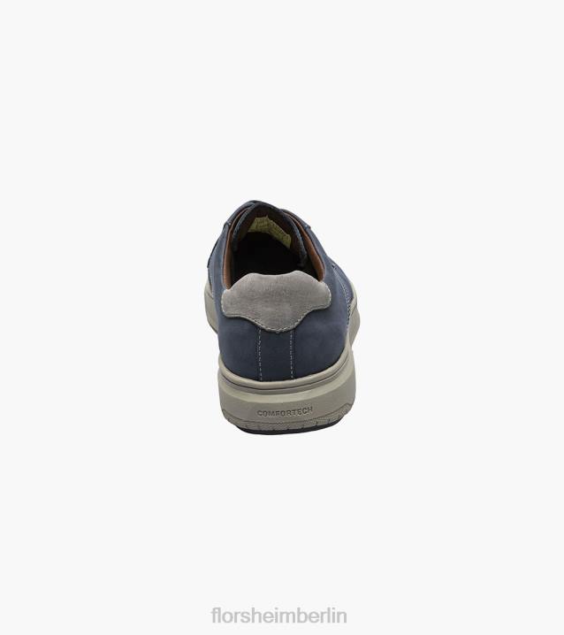 D280402 Marine Schuhwerk Männer Florsheim Hochwertiges Oxford-Gewebe mit Stahlkappe und einfacher Zehenpartie