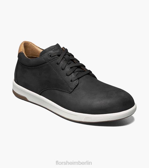 D280403 Schwarz Schuhwerk Männer Florsheim Crossover-Work-Stahlkappe, glatte Oxford-Zehenkappe