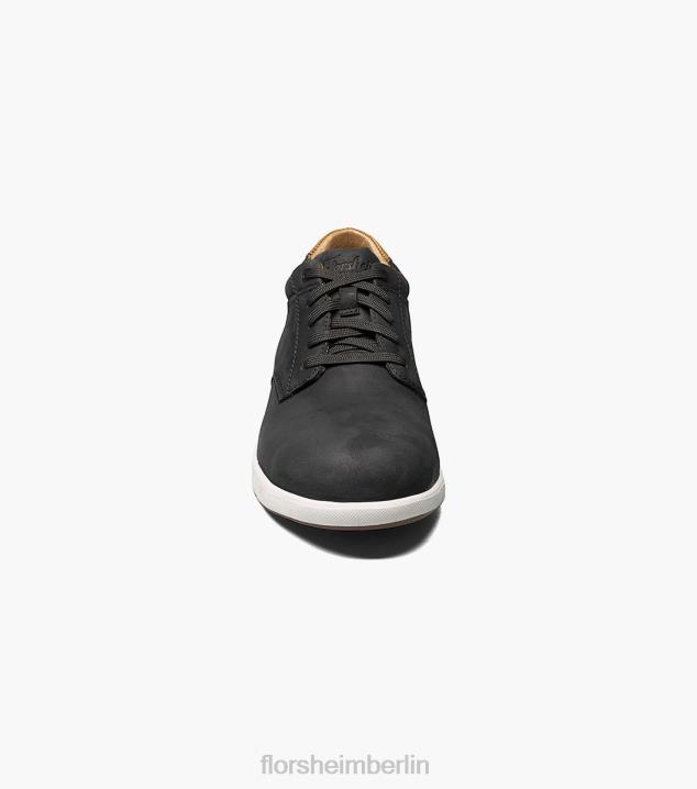 D280403 Schwarz Schuhwerk Männer Florsheim Crossover-Work-Stahlkappe, glatte Oxford-Zehenkappe