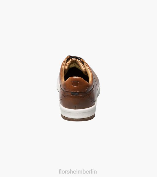 D280404 Cognac Schuhwerk Männer Florsheim Crossover-Work-Stahlkappe, glatte Oxford-Zehenkappe