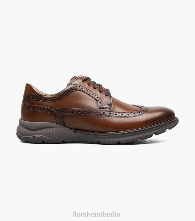 D28040 Cognac Schuhwerk Männer Florsheim Frenzi Wingtip Oxford