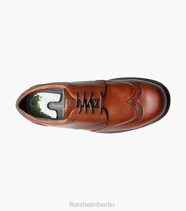 D280414 braun Schuhwerk Männer Florsheim Loedin Work Steel Toe Wingtip Oxford