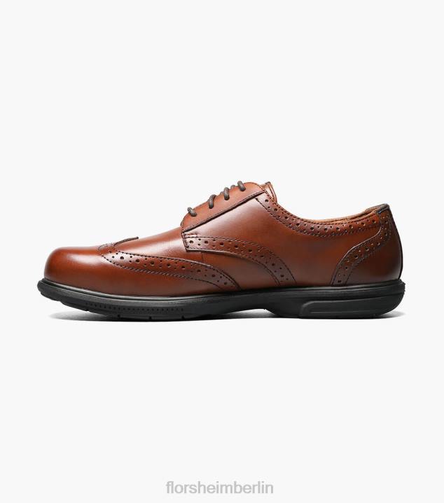 D280414 braun Schuhwerk Männer Florsheim Loedin Work Steel Toe Wingtip Oxford