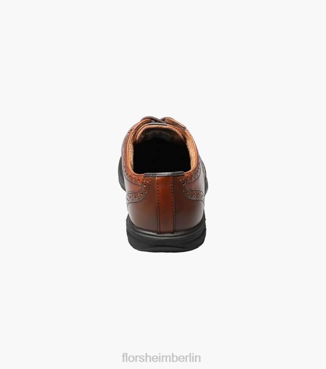 D280414 braun Schuhwerk Männer Florsheim Loedin Work Steel Toe Wingtip Oxford