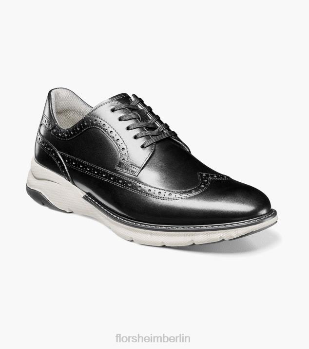 D28041 Schwarz Schuhwerk Männer Florsheim Frenzi Wingtip Oxford