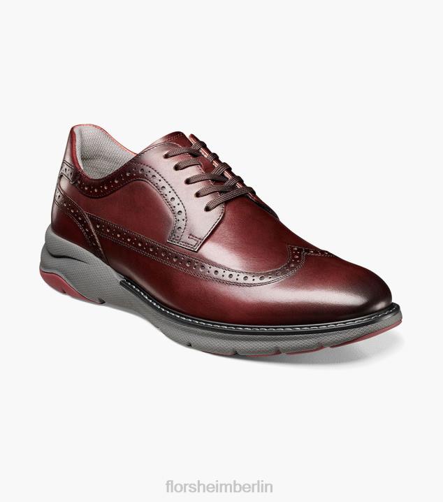 D28043 Burgund Schuhwerk Männer Florsheim Frenzi Wingtip Oxford