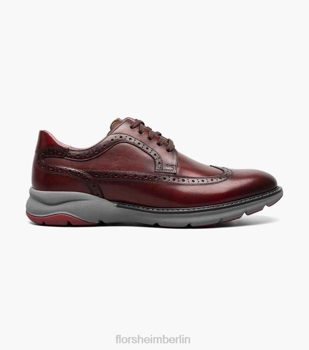D28043 Burgund Schuhwerk Männer Florsheim Frenzi Wingtip Oxford