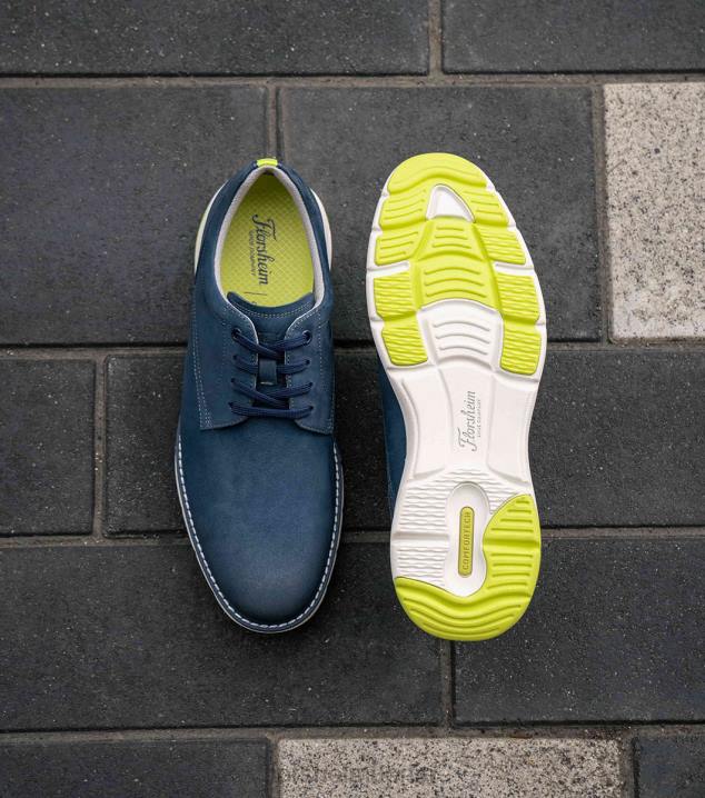 D28044 marineblaues Nubuk Schuhwerk Männer Florsheim Frenzi Plain Toe Oxford