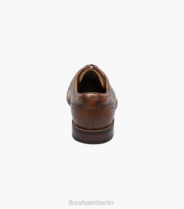 D28053 Cognac Schuhwerk Männer Florsheim Rucci Cap Toe Oxford