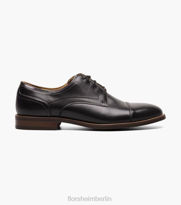 D28054 Schwarz Schuhwerk Männer Florsheim Rucci Cap Toe Oxford