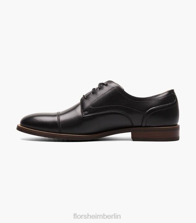 D28054 Schwarz Schuhwerk Männer Florsheim Rucci Cap Toe Oxford