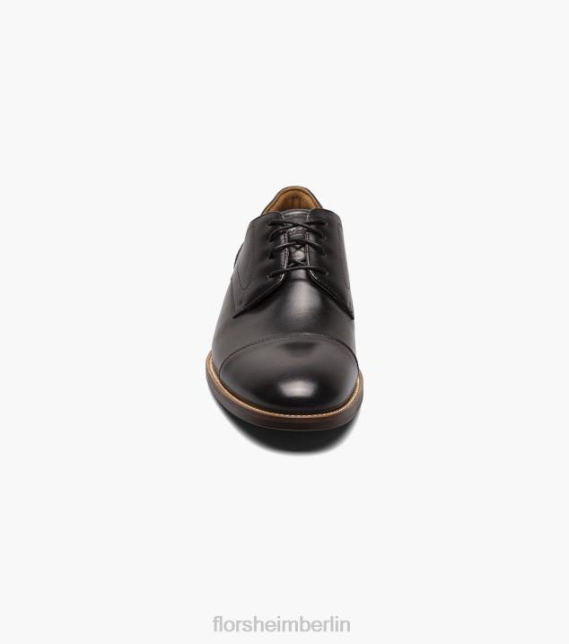 D28054 Schwarz Schuhwerk Männer Florsheim Rucci Cap Toe Oxford