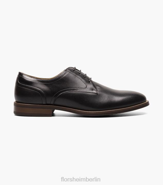 D28055 Schwarz Schuhwerk Männer Florsheim Rucci Oxford mit schlichter Zehenpartie