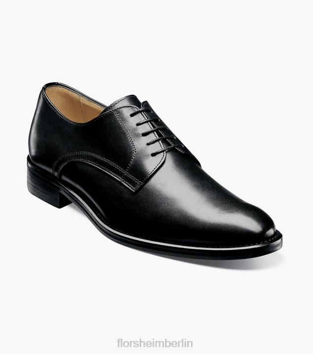 D28062 Schwarz Schuhwerk Männer Florsheim Russell Plain Toe Oxford