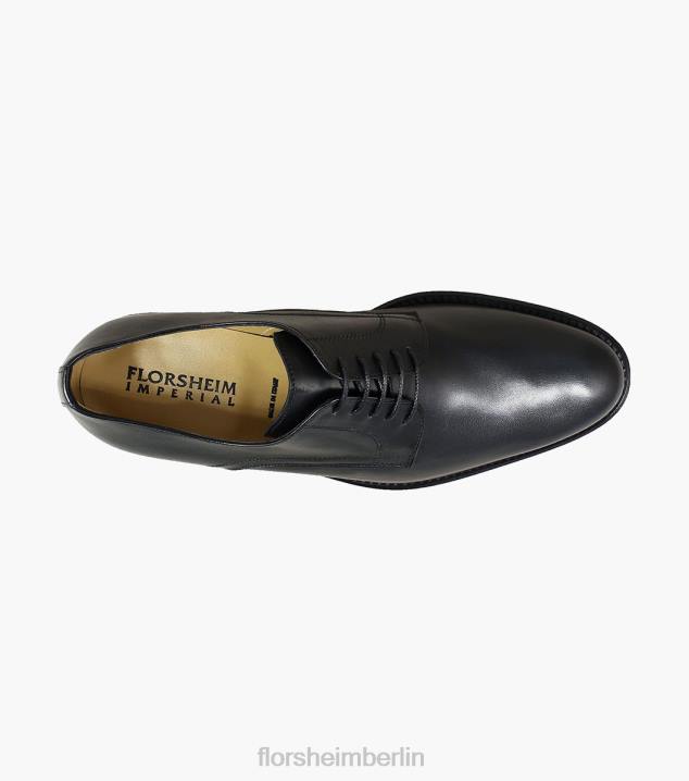 D28062 Schwarz Schuhwerk Männer Florsheim Russell Plain Toe Oxford