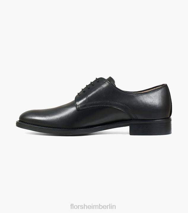 D28062 Schwarz Schuhwerk Männer Florsheim Russell Plain Toe Oxford