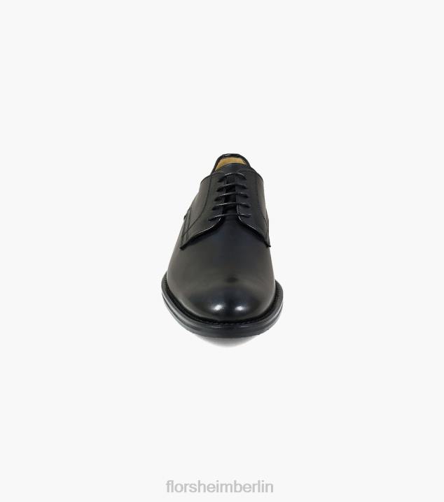 D28062 Schwarz Schuhwerk Männer Florsheim Russell Plain Toe Oxford