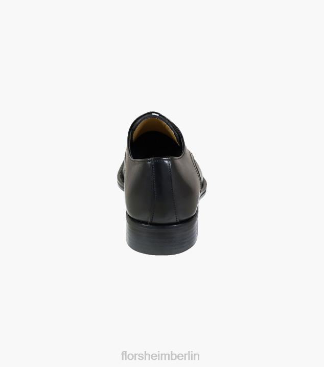 D28062 Schwarz Schuhwerk Männer Florsheim Russell Plain Toe Oxford