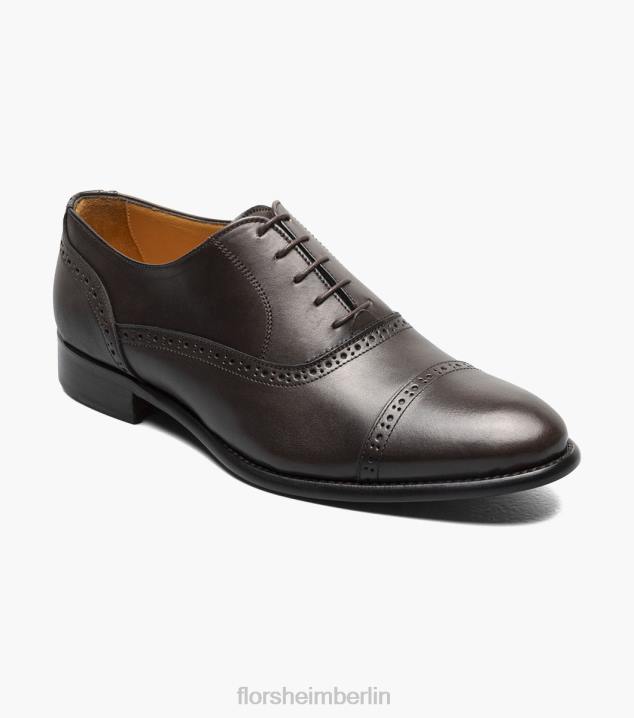 D28063 dunkelbraun Schuhwerk Männer Florsheim Ravel Cap Toe Oxford