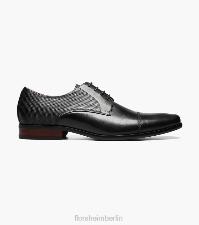 D28067 Schwarz Schuhwerk Männer Florsheim Angelo Cap Toe Oxford