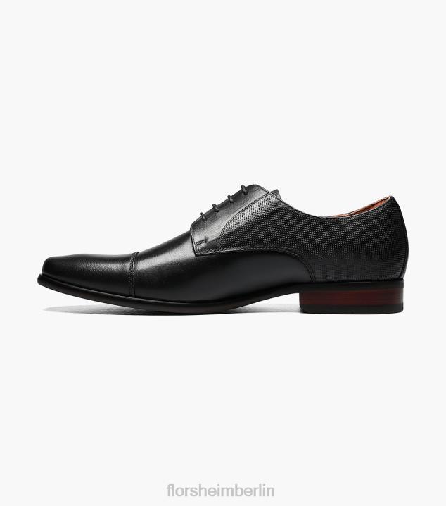 D28067 Schwarz Schuhwerk Männer Florsheim Angelo Cap Toe Oxford