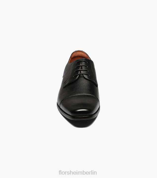 D28067 Schwarz Schuhwerk Männer Florsheim Angelo Cap Toe Oxford