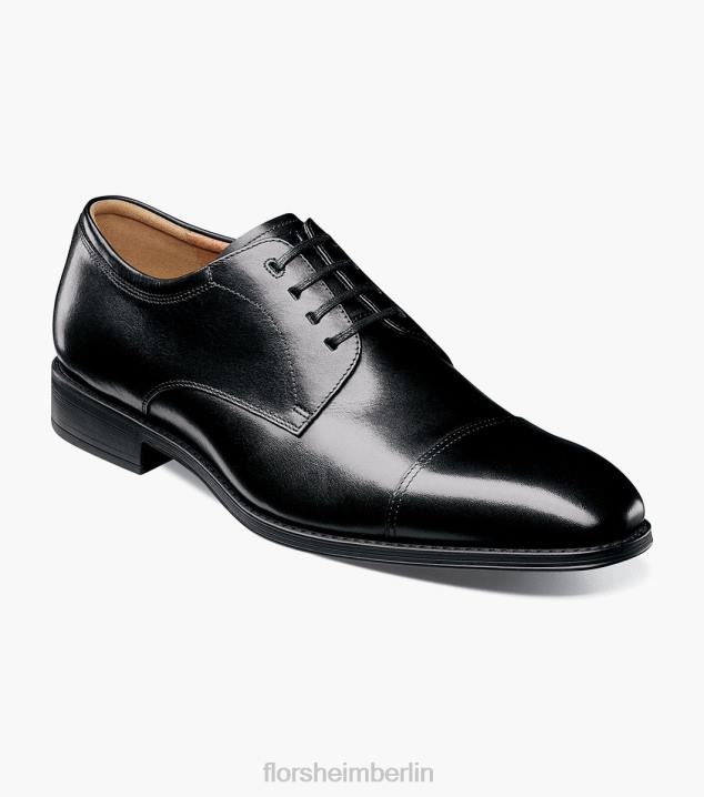 D28070 Schwarz Schuhwerk Männer Florsheim Azzio Cap Toe Oxford
