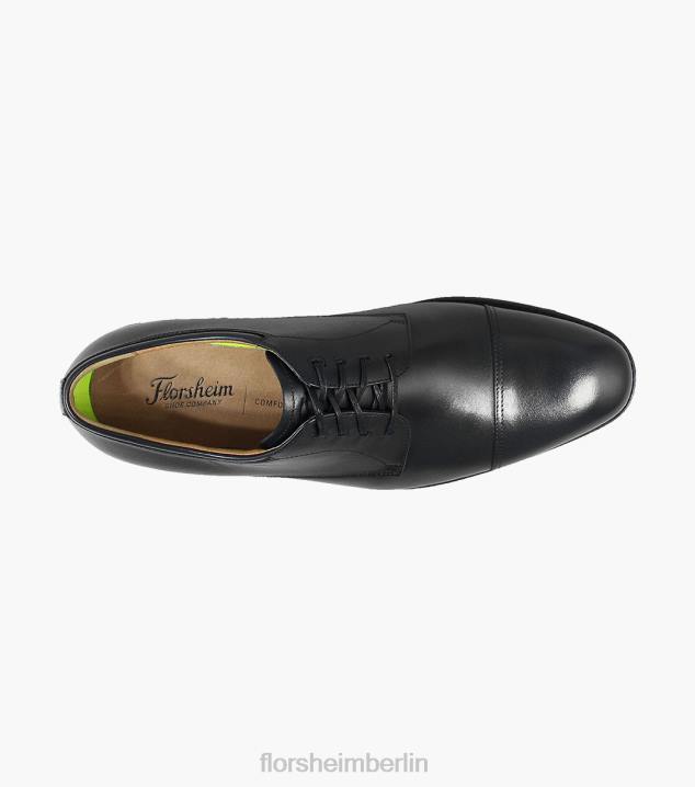 D28070 Schwarz Schuhwerk Männer Florsheim Azzio Cap Toe Oxford