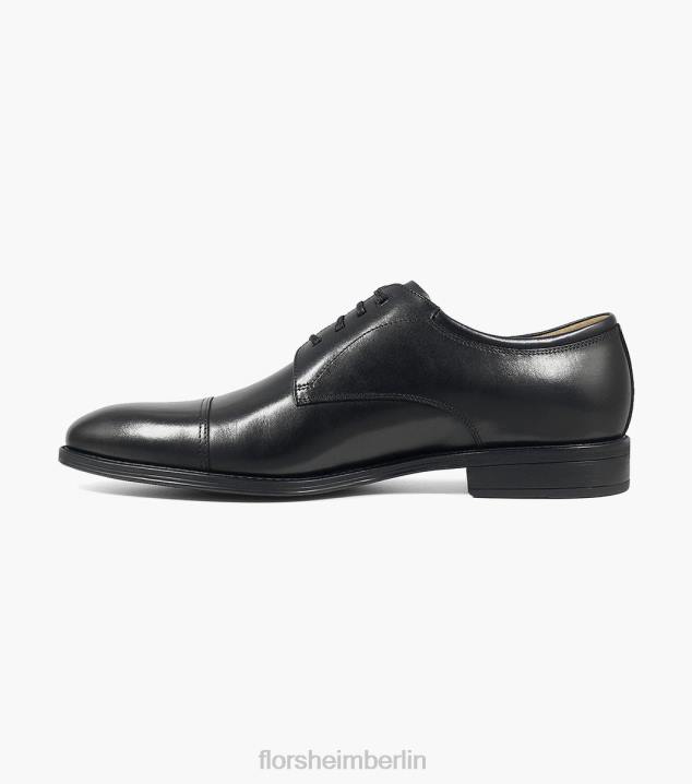D28070 Schwarz Schuhwerk Männer Florsheim Azzio Cap Toe Oxford