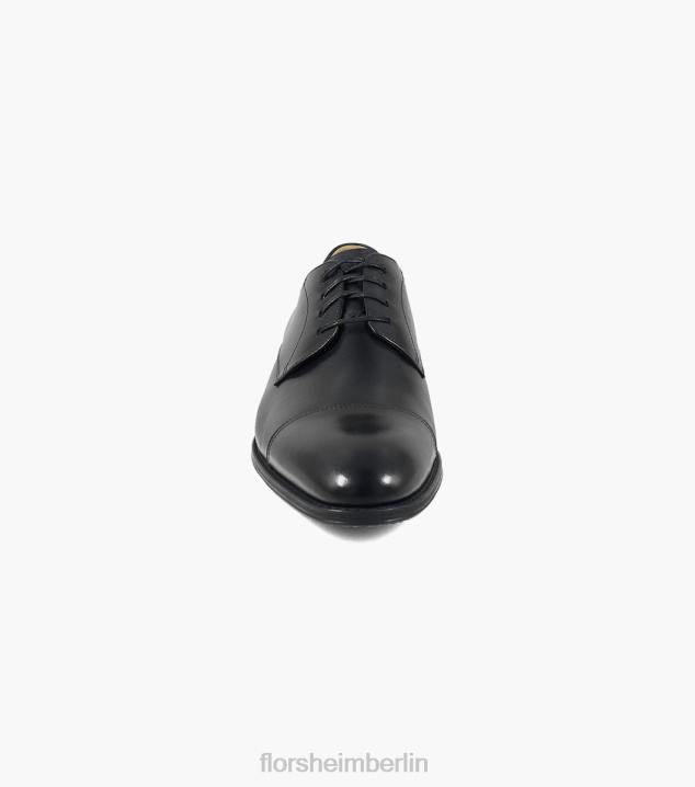 D28070 Schwarz Schuhwerk Männer Florsheim Azzio Cap Toe Oxford