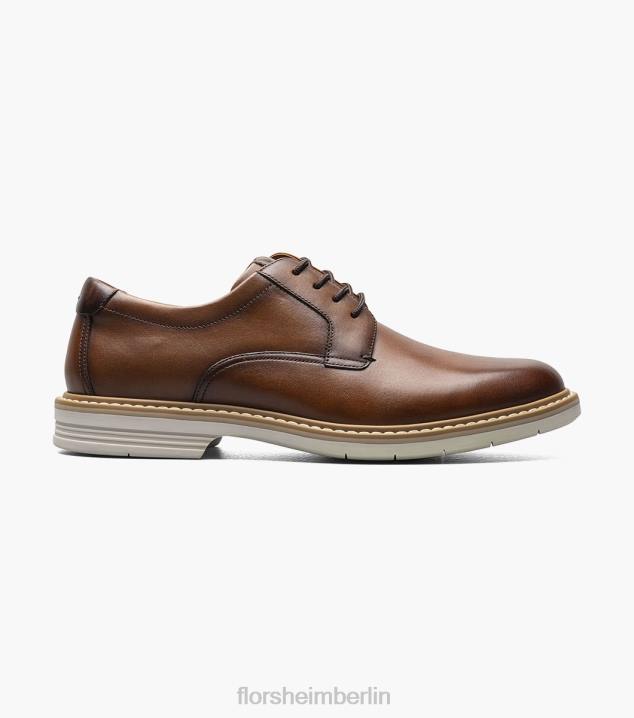 D28081 Cognac-Multi Schuhwerk Männer Florsheim Norwalk Plain Toe Oxford