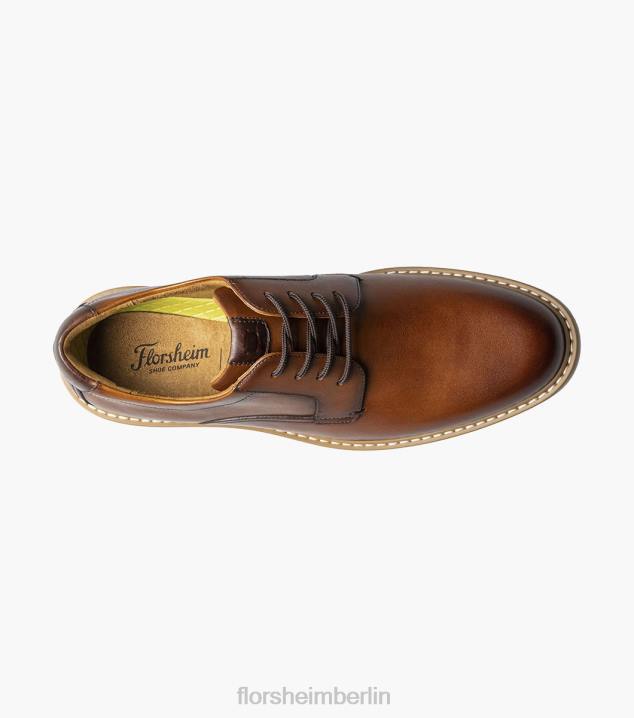 D28081 Cognac-Multi Schuhwerk Männer Florsheim Norwalk Plain Toe Oxford