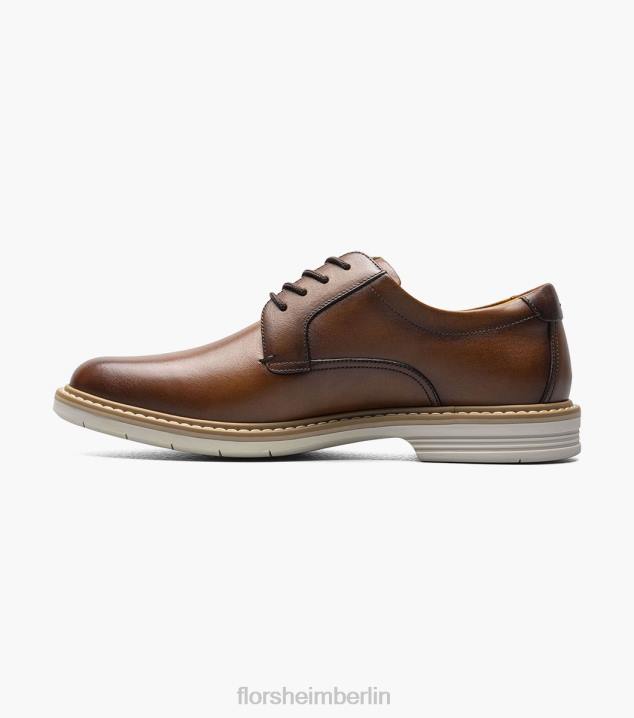 D28081 Cognac-Multi Schuhwerk Männer Florsheim Norwalk Plain Toe Oxford