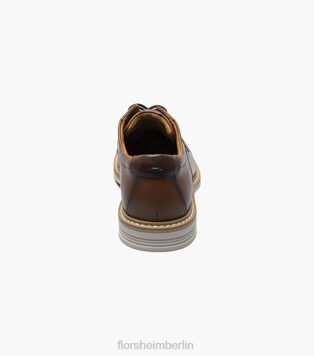 D28081 Cognac-Multi Schuhwerk Männer Florsheim Norwalk Plain Toe Oxford