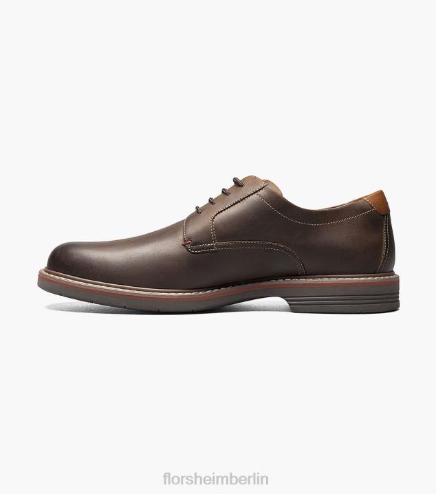 D28082 braunes Ch Schuhwerk Männer Florsheim Norwalk Plain Toe Oxford
